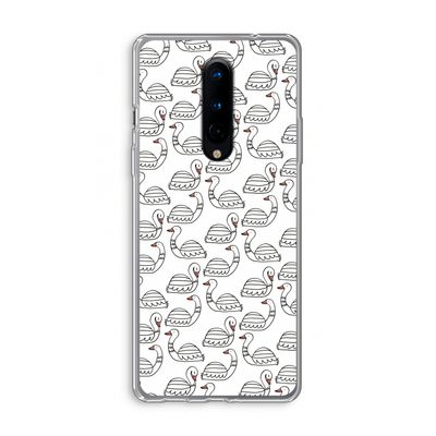 Zwanen: OnePlus 8 Transparant Hoesje