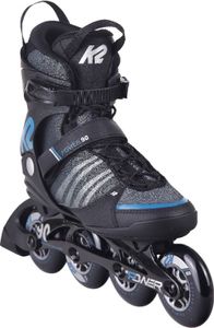 K2 Power 90 Inline Skate 10.0 / 43.5 Zwart / Blauw