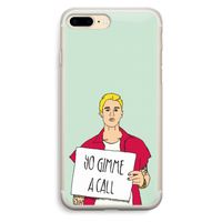 Gimme a call: iPhone 7 Plus Transparant Hoesje
