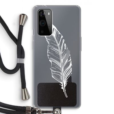 Pluim: OnePlus 9 Pro Transparant Hoesje met koord