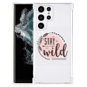 Samsung Galaxy S22 Ultra Stevig Bumper Hoesje Boho Stay Wild