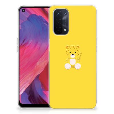 OPPO A93 5G Telefoonhoesje met Naam Baby Leopard OPPO A93 5G Telefoonhoesje met Naam Baby Leopard