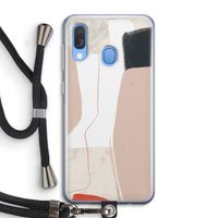 Lava: Samsung Galaxy A40 Transparant Hoesje met koord