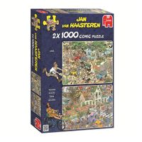 Jumbo Jan van haasteren legpuzzel - 2in1 safari & storm, 1000st.