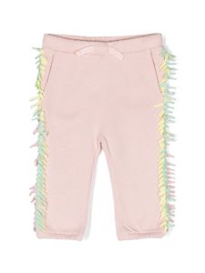 Stella McCartney Kids pantalon de jogging à franges - Rose