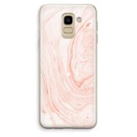 Peach bath: Samsung Galaxy J6 (2018) Transparant Hoesje