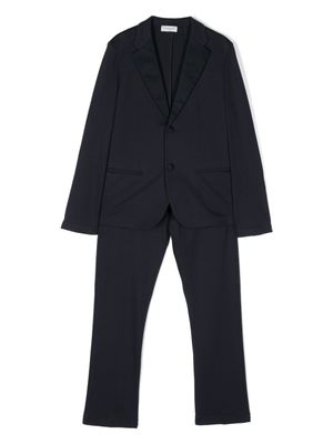 Paolo Pecora Kids costume à veste à simple boutonnage - Bleu