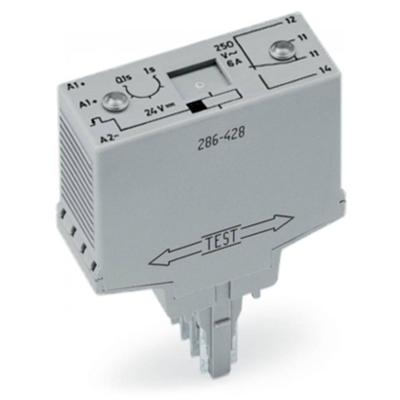 WAGO 286-427 Steekrelais 24 V/DC 6 A 1x wisselcontact 1 stuk(s)