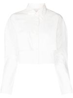 JNBY chemise en coton à coupe crop - Blanc