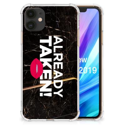 Apple iPhone 11 Telefoonhoesje met tekst Already Taken Black Apple iPhone 11 Telefoonhoesje met tekst Already Taken Black