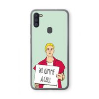 Gimme a call: Samsung Galaxy A11 Transparant Hoesje