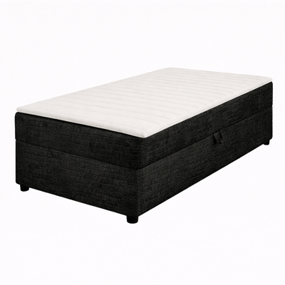 2dekans Opberg Box Links 70 x 200 Croco Antraciet - incl. Matras (Stofschade op hoekje - Niet in originele verpakking - Kans op schade)