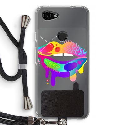 Lip Palette: Pixel 3a Transparant Hoesje met koord