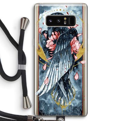 Golden Raven: Samsung Galaxy Note 8 Transparant Hoesje met koord