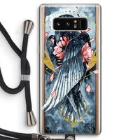 Golden Raven: Samsung Galaxy Note 8 Transparant Hoesje met koord