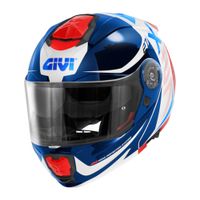 GIVI X.27 Dimension, Systeemhelm, Wit-Blauw-Rood - thumbnail