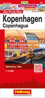 Stadsplattegrond Kopenhagen 3 in 1 CityMap | Hallwag