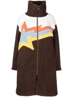 BAPY BY *A BATHING APE® manteau en polaire à logo brodé - Marron