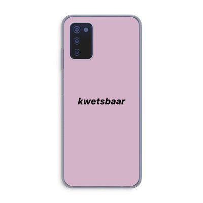 kwetsbaar: Samsung Galaxy A03s Transparant Hoesje