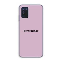 kwetsbaar: Samsung Galaxy A03s Transparant Hoesje