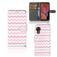 Samsung Galaxy Xcover 5 Telefoon Hoesje Waves Roze