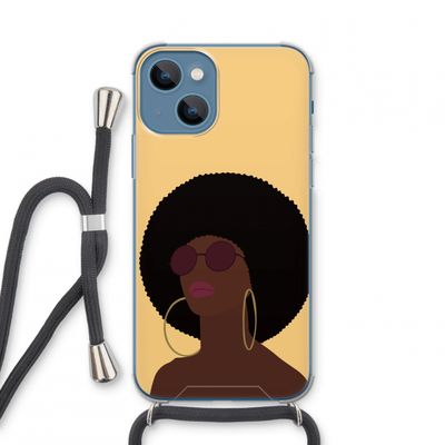 Golden hour: iPhone 13 mini Transparant Hoesje met koord