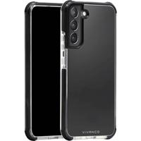 Vivanco Rock Solid Backcover Samsung Galaxy S22+ Zwart, Transparant Inductieve lading, Stootbestendig