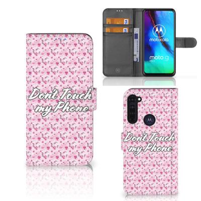 Motorola Moto G Pro Portemonnee Hoesje Flowers Pink DTMP Motorola Moto G Pro Portemonnee Hoesje Flowers Pink DTMP