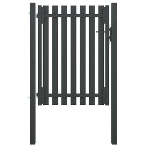 VidaXL Poort 1x1,7 m staal antraciet