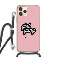 Girl Gang: iPhone 11 Pro Transparant Hoesje met koord