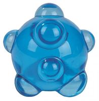 Moses stuiterbal atoom 5 cm rubber blauw - thumbnail