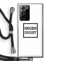 Negenduust vierkant: Samsung Galaxy Note 20 Ultra / Note 20 Ultra 5G Transparant Hoesje met koord