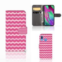 Samsung Galaxy A40 | Telefoon Hoesje | Waves Pink