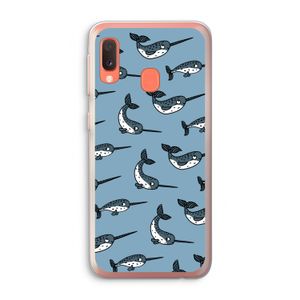 Narwhal: Samsung Galaxy A20e Transparant Hoesje