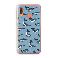 Narwhal: Samsung Galaxy A20e Transparant Hoesje