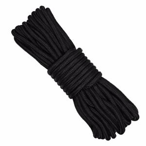 Touw - 2x - zwart - stevig koord - 9 mm - 15 meter - camping/ outdoor - nylon