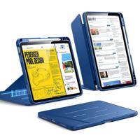 iPad Air 11" (M4) 2026 Flip Magnetic Case with Pencil Holder - Navy Blue