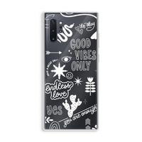 Good vibes: Samsung Galaxy Note 10 Plus Transparant Hoesje