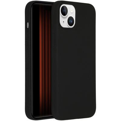 Accezz Liquid Silicone Backcover met MagSafe iPhone 15 Plus Telefoonhoesje Zwart