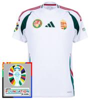 Hongarije Shirt Uit 2024-2025 + Euro 2024 Badges - thumbnail