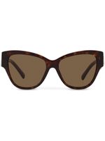 Dolce & Gabbana Eyewear lunettes de soleil à monture papillon - Marron