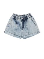 Andorine short en jean à effet délavé - Bleu - thumbnail