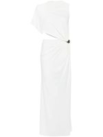 Courrèges robe longue à design asymétrique - Blanc