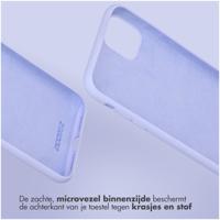 Accezz Liquid Silicone Backcover Samsung Galaxy S24 Ultra Telefoonhoesje Paars - thumbnail