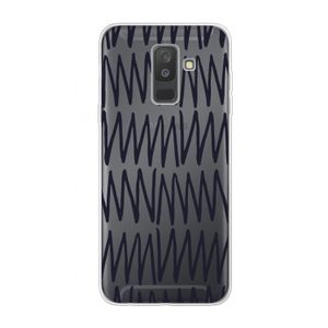 Marrakech Zigzag: Samsung Galaxy A6 Plus (2018) Transparant Hoesje