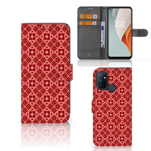 OnePlus Nord N100 Telefoon Hoesje Batik Rood