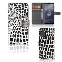 Nokia G60 | Telefoonhoesje | Met pasjeshouder | Slangenprint
