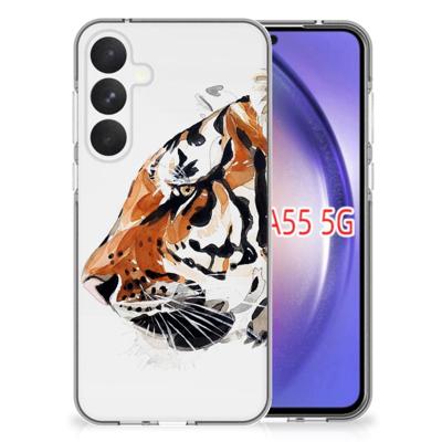 Smartphone hoesje Samsung Galaxy A55 Watercolor Tiger