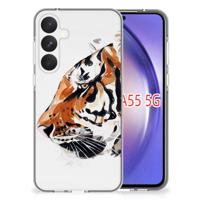 Smartphone hoesje Samsung Galaxy A55 Watercolor Tiger