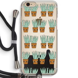 Sansevieria: iPhone 6 / 6S Transparant Hoesje met koord